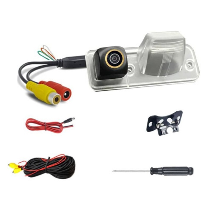 Camera auto 1080P AHD 170 unghi, suport, negru
