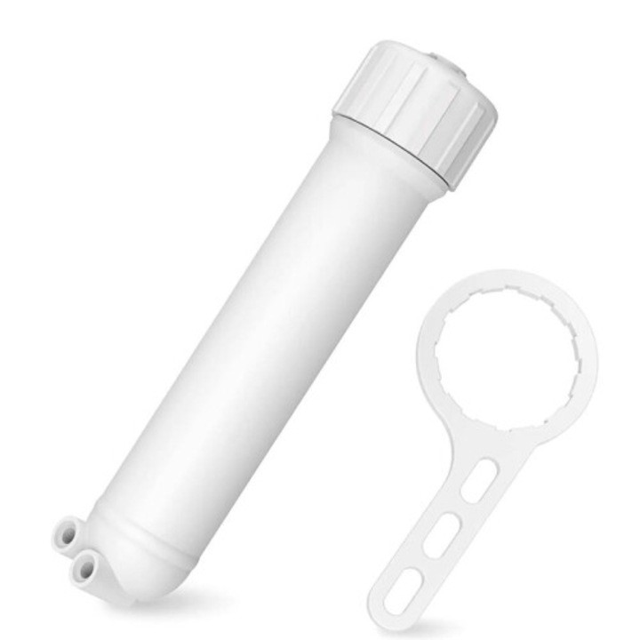 Carcasa filtru osmoza inversa 1812/2012 cu fiting cot, cheie si supapa de retinere