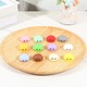 Set 24 bucati, jucarii squishy antistres tip galuste, calendar advent surpriza, din TPR, material moale cu revenire lenta la forma, multicolor, 26x18x4 cm