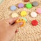 Set 24 bucati, jucarii squishy antistres tip galuste, calendar advent surpriza, din TPR, material moale cu revenire lenta la forma, multicolor, 26x18x4 cm