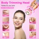 Epilator facial multifunctional 2 in 1, taietor sprancene si corp, LED, USB, alb, 600mAh