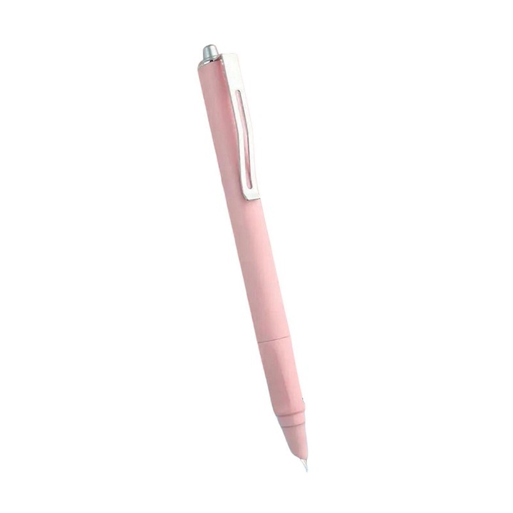 Visszahúzható toll, íróeszköz, 0.5mm hegy, puha, ergonomikus, csúszásmentes markolat, rózsaszín, 1 db