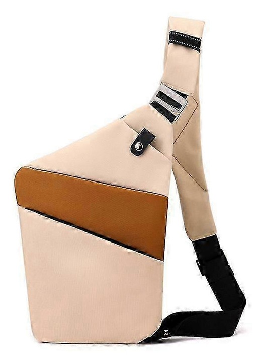 Vékony sling táska, poliészter nylon, fekete, 30x23x1.8cm