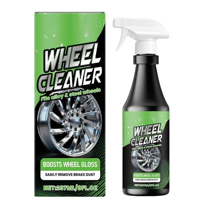 Solutie curatare jante auto 237ml, indeparteaza rugina si praf frana, pH neutru