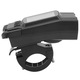 Computer de bicicleta wireless, ciclocomputer cu far LED 800 lm si claxon 120 dB (3 moduri), senzor de viteza, USB reincarcabil, autonomie 6h/20h, negru, 1 buc