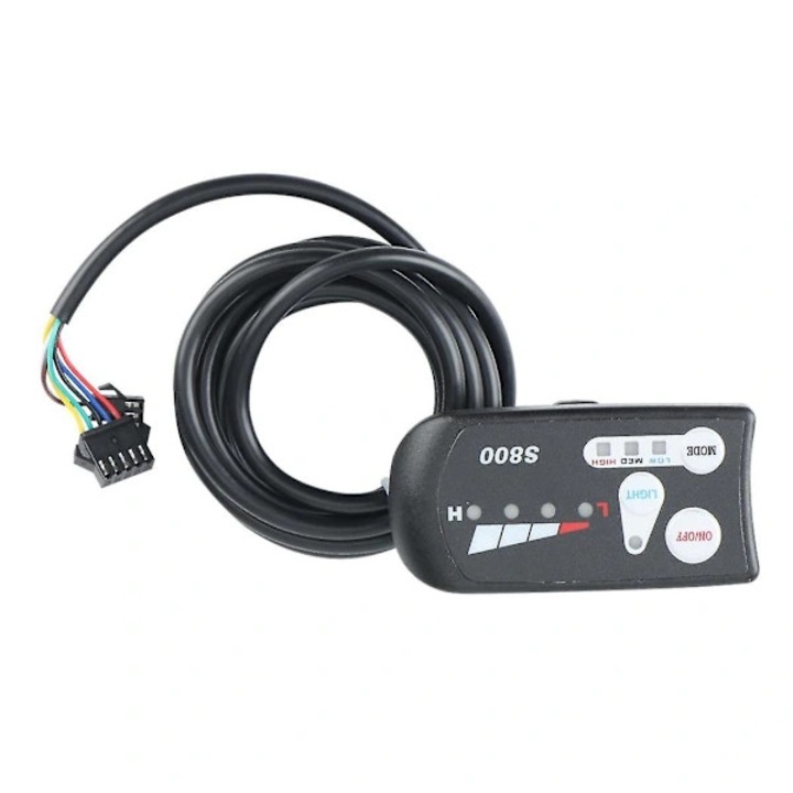 Univerzális LED kijelző elektromos kerékpárhoz, fekete, 42x83mm