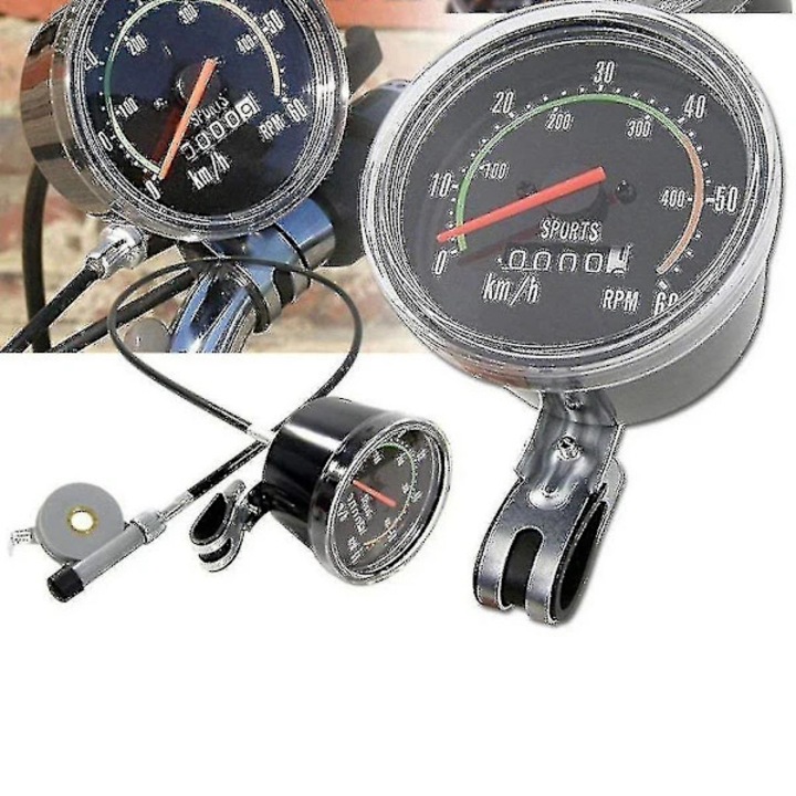 Vízálló mechanikus kerékpárkomputer, fekete, 2cm, 350g, 26-29 hüvelykes kerékpárokhoz