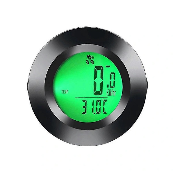 Vezeték nélküli kerékpár kompjúter / sebességmérő, vízálló, LCD 3 színű háttérvilágítással, méri a sebességet, távolságot, időt, hőmérsékletet és kalóriát, gyors kioldású rögzítés és kormánytartó, fekete, 14x8x5 cm