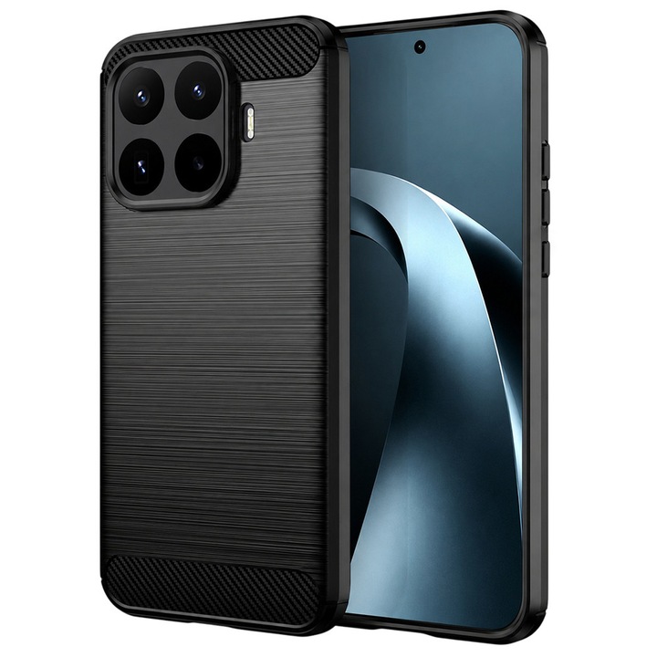 Husa pentru Xiaomi 17T Pro - Techsuit Carbon Silicone - Black