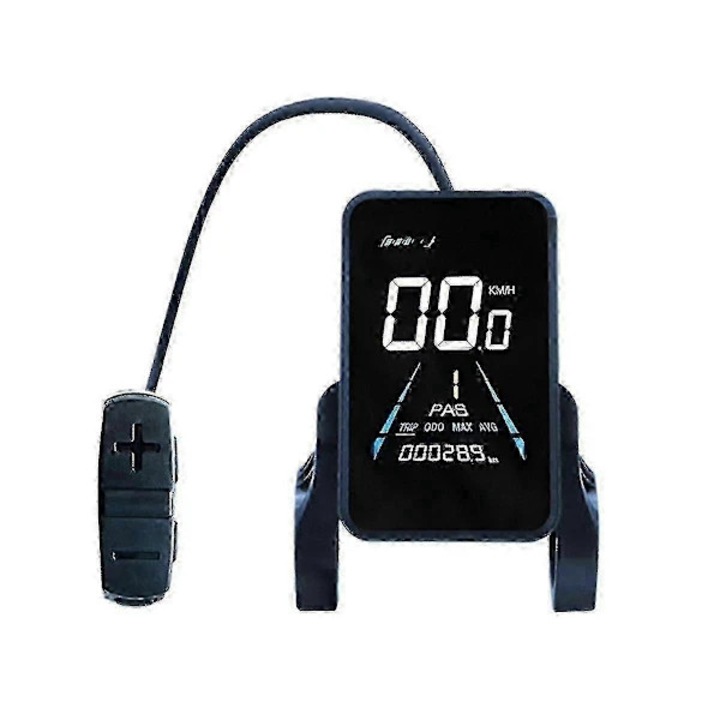 LCD kijelző elektromos kerékpárhoz, fekete, 36v-72v, kompakt