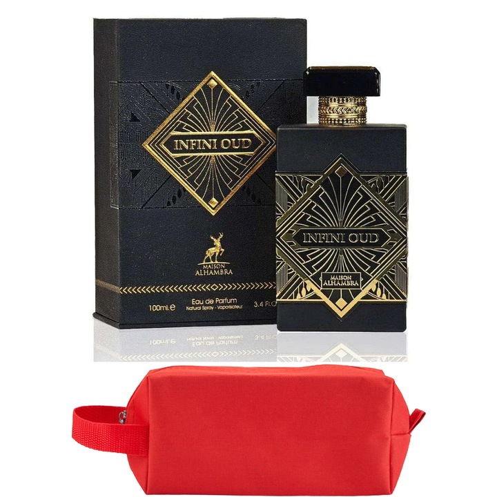 Set Parfum Alhambra Infini Oud 100 ml Maison Alhambra Parfum Arabesc, Barbati Femei Unisex, Gentuta parfumuri