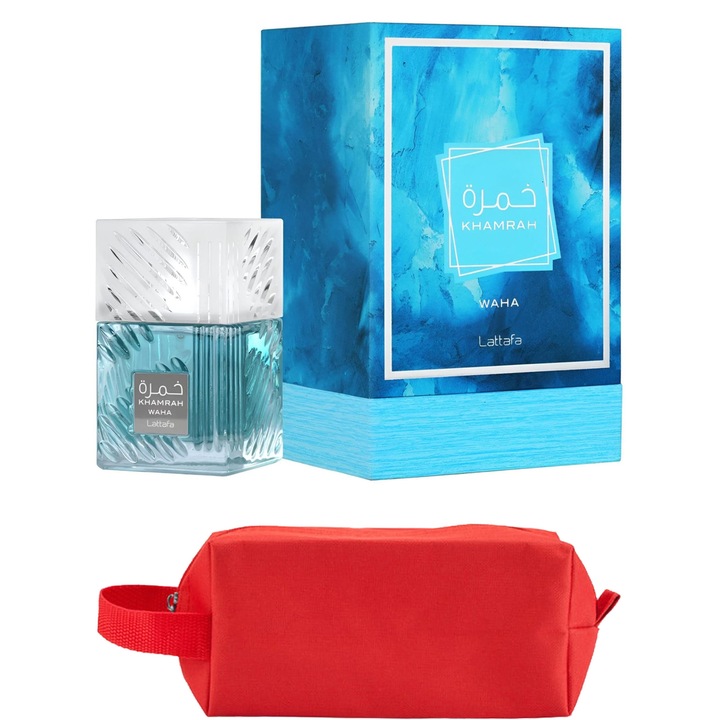 Set Parfum Lattafa Khamrah Waha 100 ml Lattafa Parfum Arabesc, Barbati Femei Unisex, Gentuta parfumuri