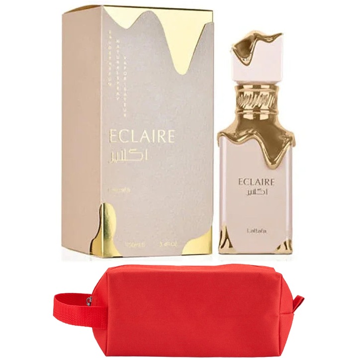Set Parfum Lattafa Eclaire, Apa De Parfum 100 ml Lattafa Parfum Arabesc, Femei, Gentuta parfumuri