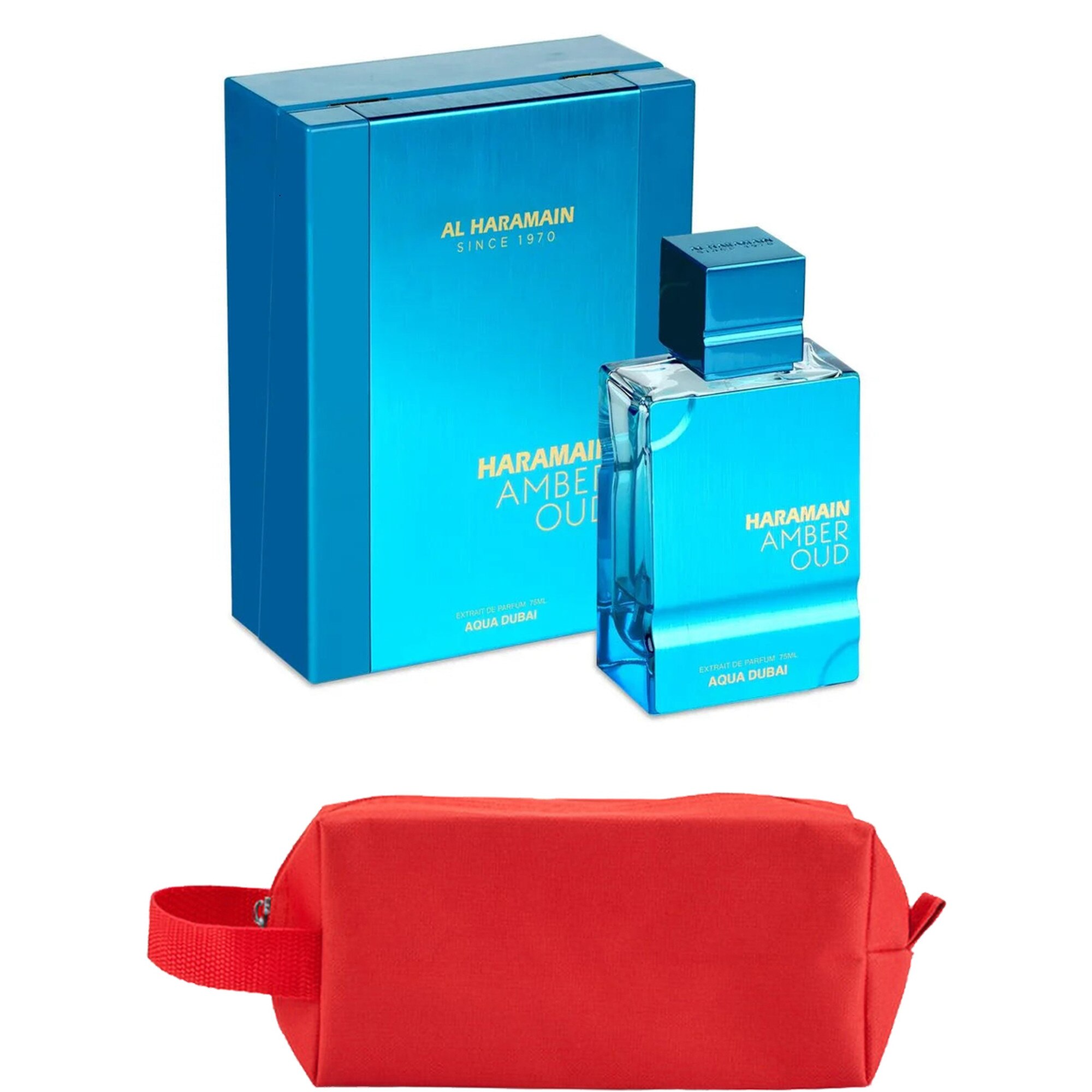 Set Parfum Al Haramain Amber Oud Aqua Dubai 75 ml Al Haramain