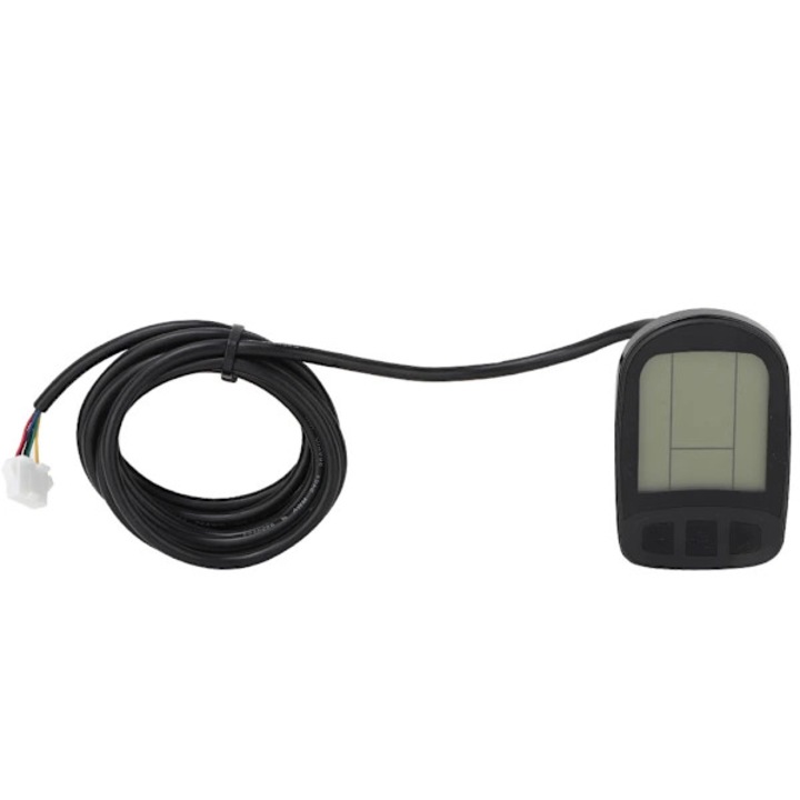 Elektromos kerékpár kijelző, 6 km/h rásegítés, tempomat, fekete, 150g