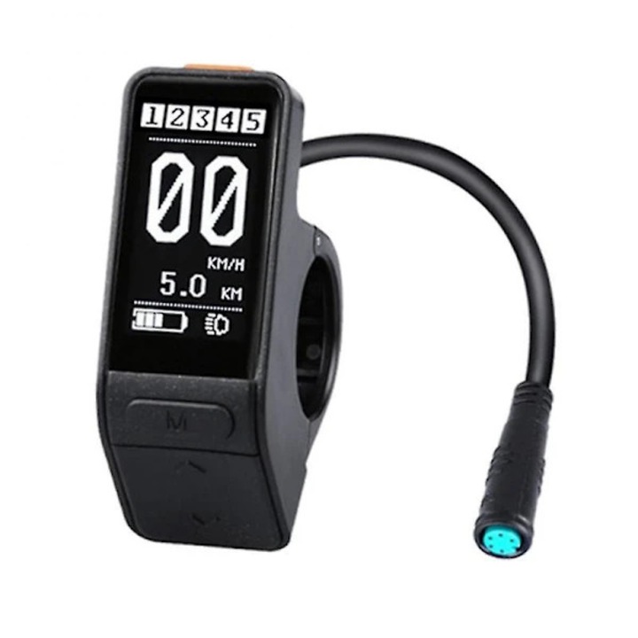 SW102 Mini e-bike vezérlő kijelző, Bafang BBS01/BBS02 kompatibilis, IP64 vízálló, UART 5.0-5.8 protokoll, fekete, 1 db