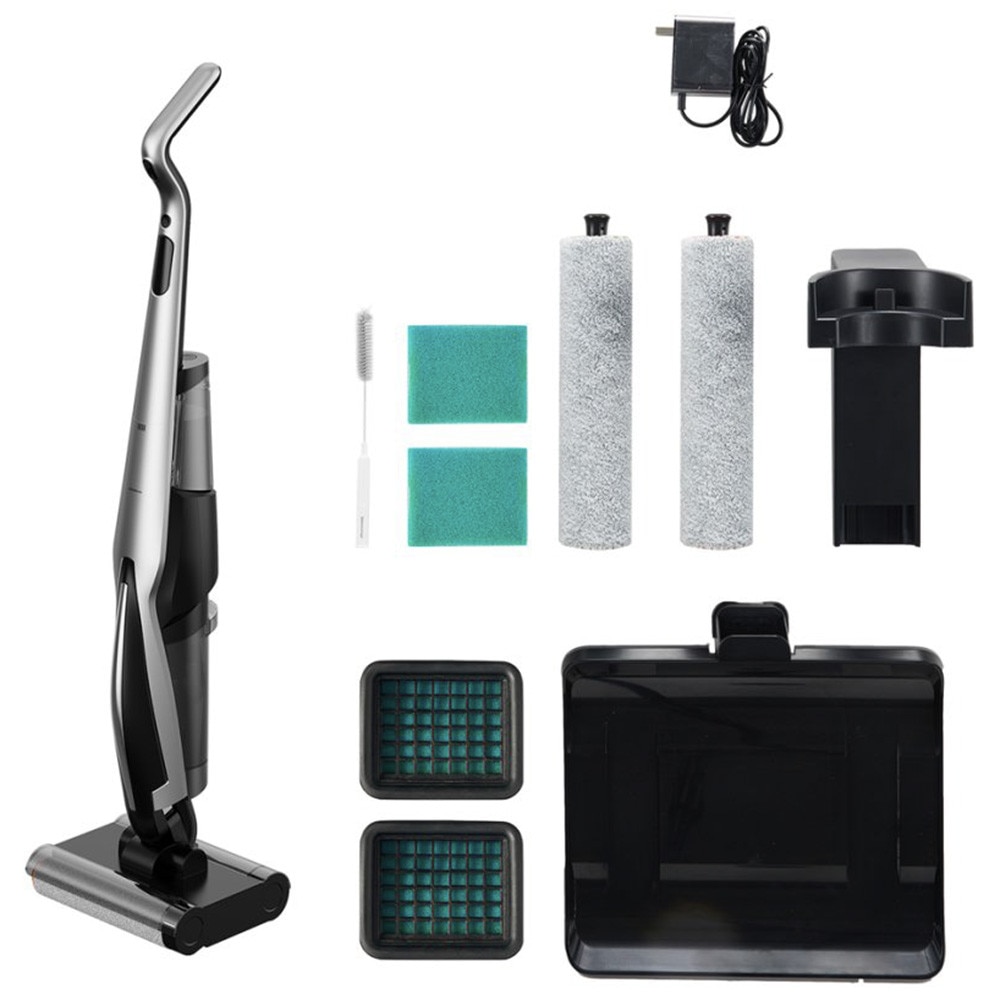 Aspirator cu Mop, Fara Fir, 22000Pa, Auto-Curatare, 4000mAh a€“ Deerma (VX200) - Black