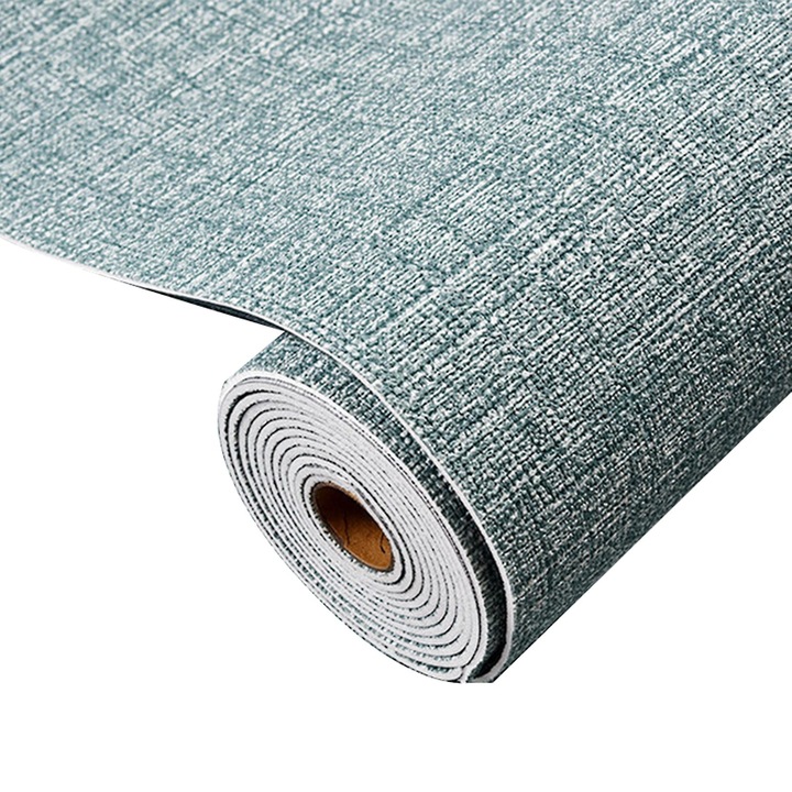 Texturált öntapadós tapéta, 0.5x2.8m, sötétzöld