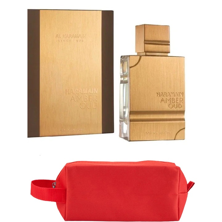 Set Parfum Al Haramain Amber Oud Gold Edition 60 ml Al Haramain Parfum Arabesc, Barbati Femei Unisex, Gentuta parfumuri