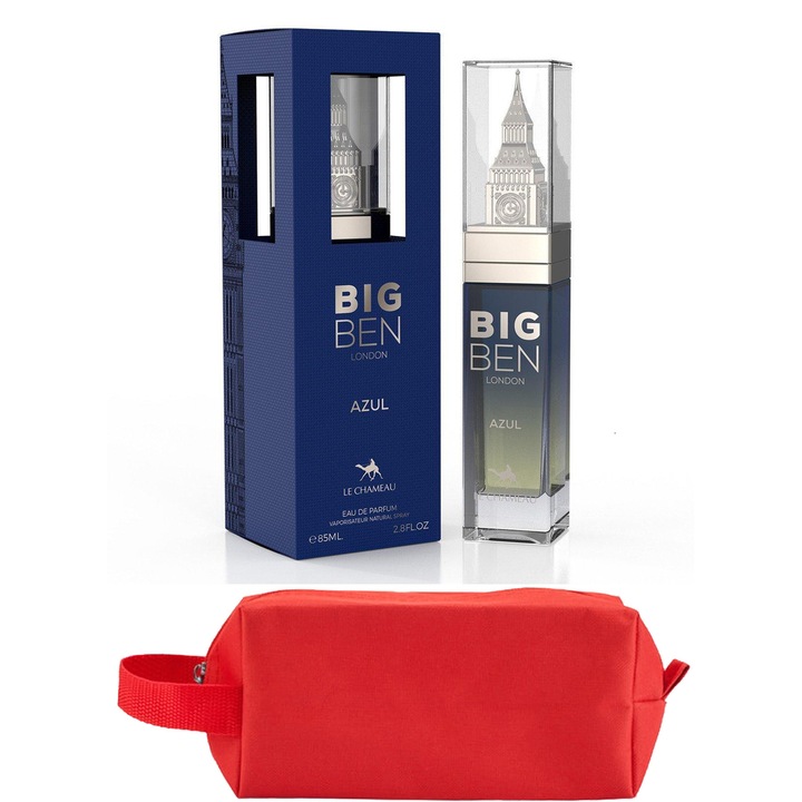 Set Parfum Le Chameau Big Ben London Azul 85 ml Emper Parfum Arabesc, Barbati Femei Unisex, Gentuta parfumuri
