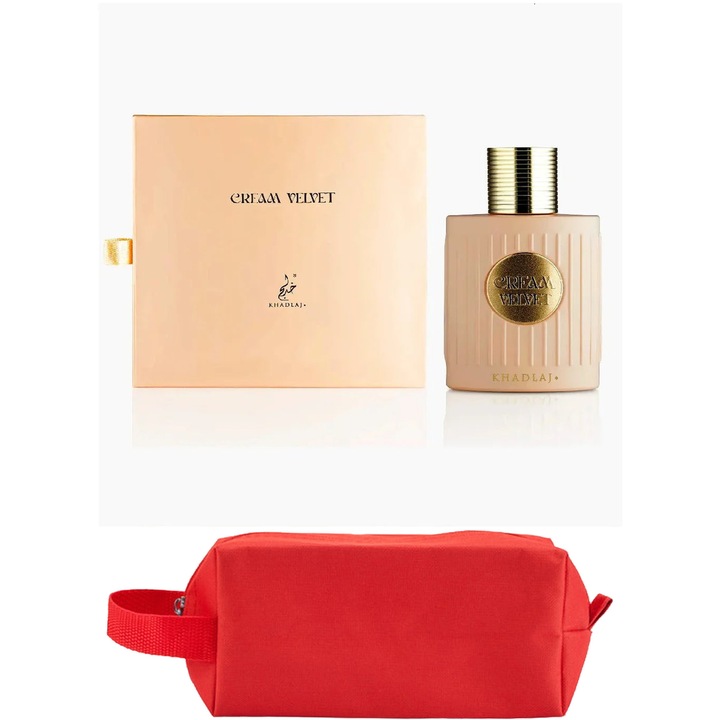Set Parfum Khadlaj Cream Velvet 100 ml Khadlaj Parfum Arabesc, Femei, Gentuta parfumuri
