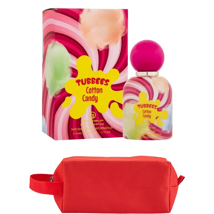 Set Parfum Grandeur Elite Tubbees Cotton Candy 50 ml Grandeur Elite Parfum Arabesc, Barbati Femei Unisex, Gentuta parfumuri