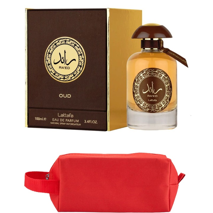 Set Parfum Lattafa Raed Oud 100 ml Lattafa Parfum Arabesc, Barbati, Gentuta parfumuri