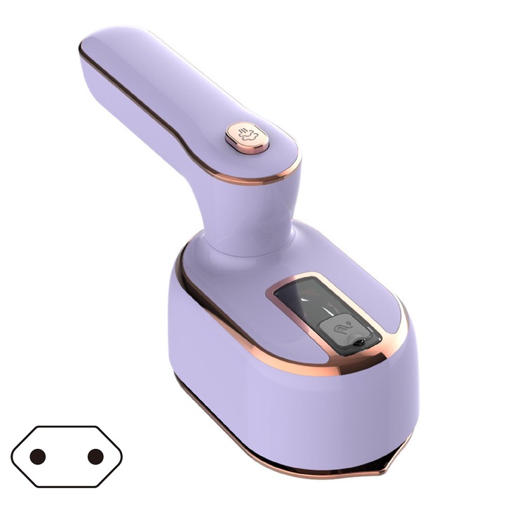 Fier de calcat portabil pliabil mini electric violet 15x7x5cm