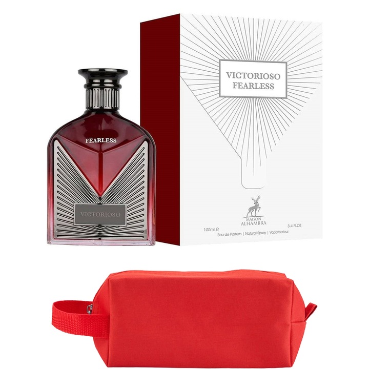 Set Parfum Alhambra Victorioso Fearless 100 ml Maison Alhambra Parfum Arabesc, Barbati, Gentuta parfumuri