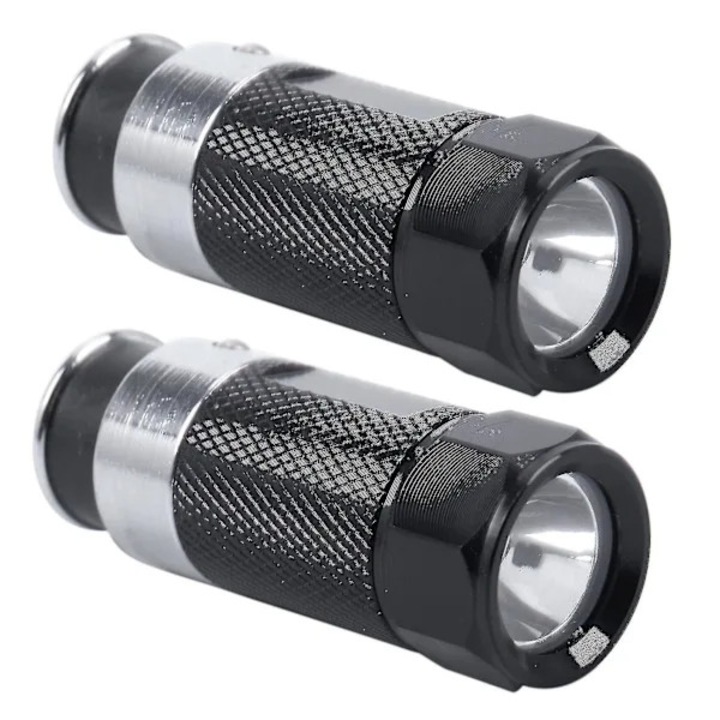 Set 2 lanterne LED reincarcabile auto, negru, 21x21x56mm