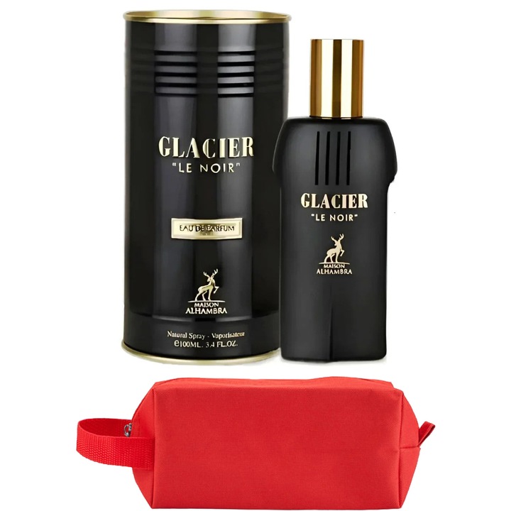 Set Parfum Alhambra Glacier Le Noir 100 ml Maison Alhambra Parfum Arabesc, Barbati, Gentuta parfumuri