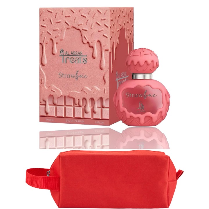 Set Parfum Al Absar Treats Strawbae 100 ml Al Absar Parfum Arabesc, Femei, Gentuta parfumuri