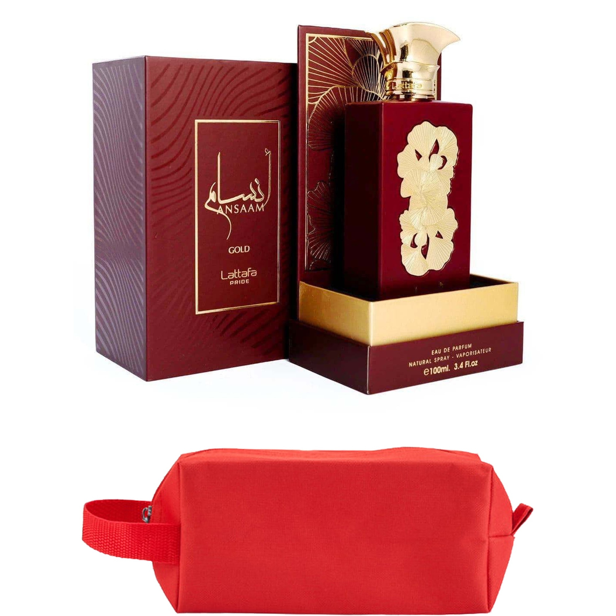 Lattafa Ansaam Gold – set cadou parfum femei 4 piese - eMAG.ro