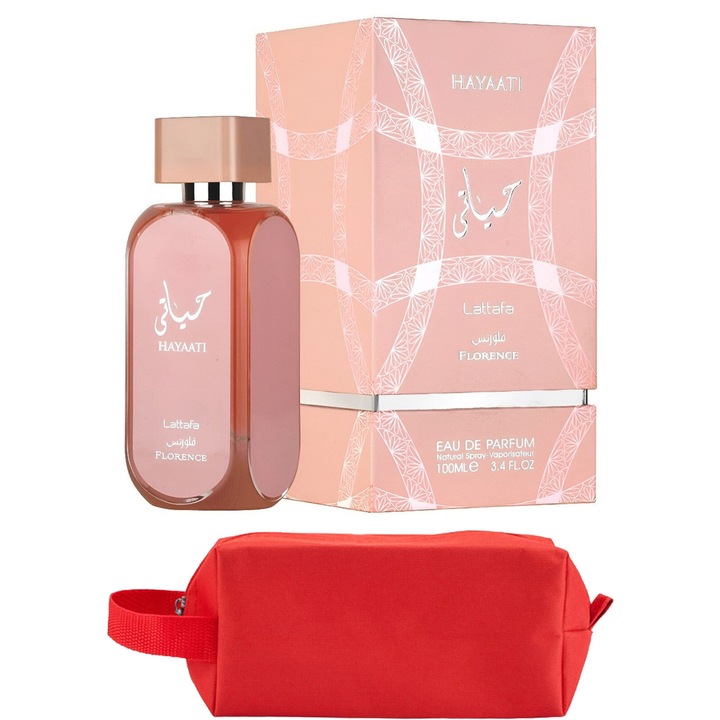 Set Parfum Lattafa Hayaati Florence 100 ml Lattafa Parfum Arabesc, Femei, Gentuta parfumuri
