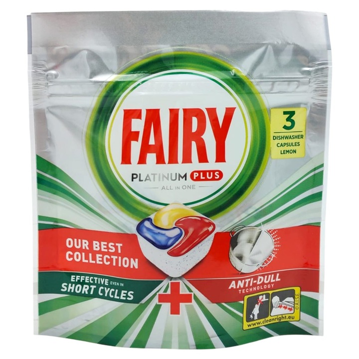 Fairy Detergent Vase Capsule 3 buc Platinum plus Lamaie