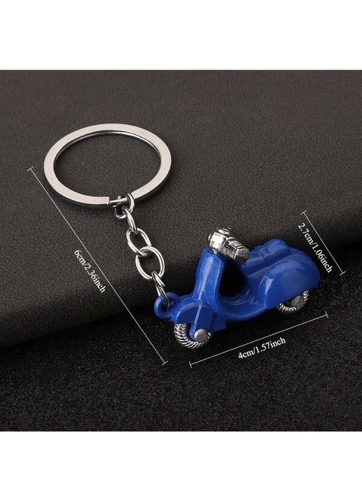 Arany mini motorkerékpár kulcstartó szett