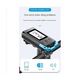 Computer bicicleta wireless (ciclocomputer) cu far LED si claxon electronic 120 dB, ecran LCD HD, USB reincarcabil, rezistent la apa, negru, 1 buc