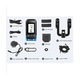 Computer bicicleta wireless (ciclocomputer) cu far LED si claxon electronic 120 dB, ecran LCD HD, USB reincarcabil, rezistent la apa, negru, 1 buc