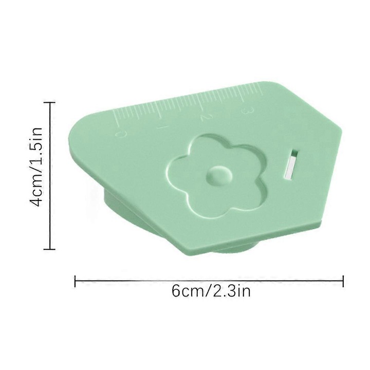 Mágneses varrásvezető készlet 3 db, többszínű 6x4x1cm