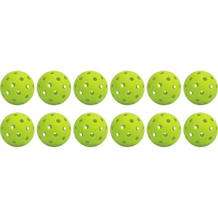 Pickleball szett 12 db, 74mm, PE műanyag, strapabíró, nagy rugalmasság, kültéri
