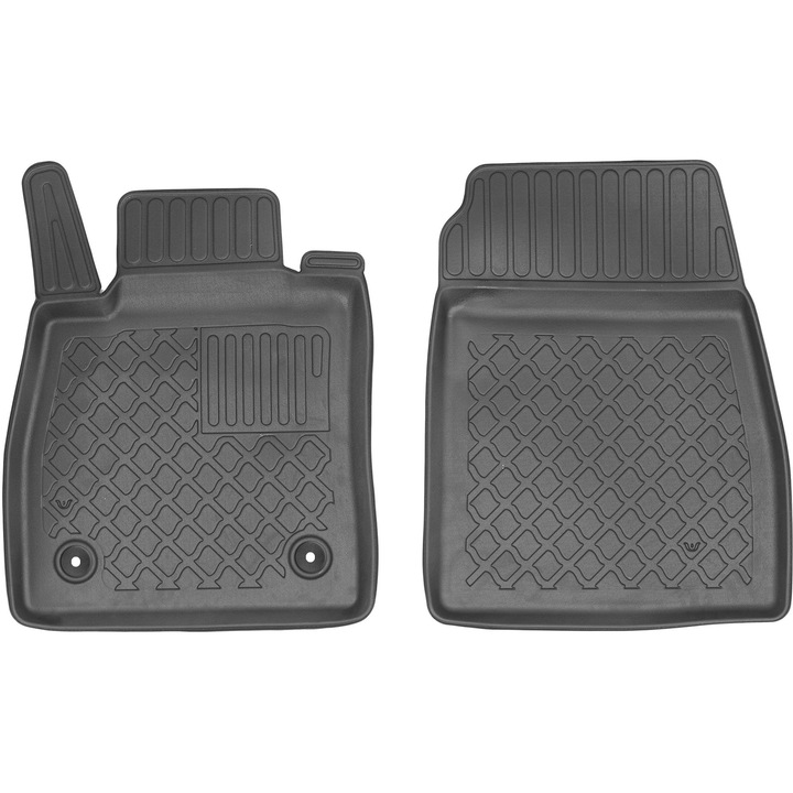 Ford Fiesta VII HB/Ford Fiesta VII mHEV din 2017/Ford Puma Crossover/Ford Puma HEV din 2019 Covoare pentru fata (sofer + pasager) pentru masina - BORDURA INALTA / NEGRU