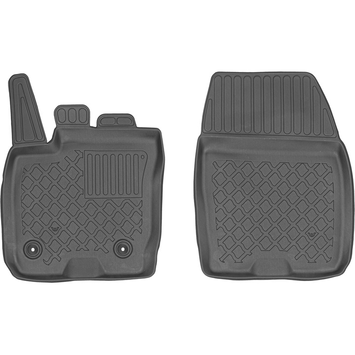 Ford Tourneo Courier II Kombivan din 2014 Covoare pentru fata (sofer + pasager) pentru masina - BORDURA INALTA / NEGRU