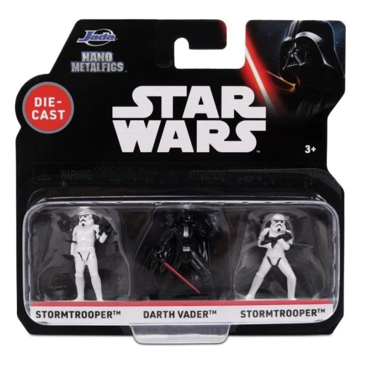 Set figurine metalice Star Wars, Simba, 3 nano figurine, Darth