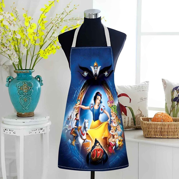 Sort bucatarie Snow White si cei sapte pitici, ajustabil, multicolor