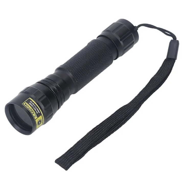 Lanterna uv, lampa uv pentru inspectie si intarire adeziv 365 nm 5W, portabila, alimentare 18650, negru, 1 buc
