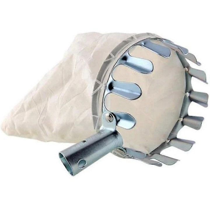 Cap culegator fructe Combisystem, cap de cules, fara maner metalic telescopic, cu capac protector, sac din panza detasabil si lavabil, 160 mm, alb, 1 buc