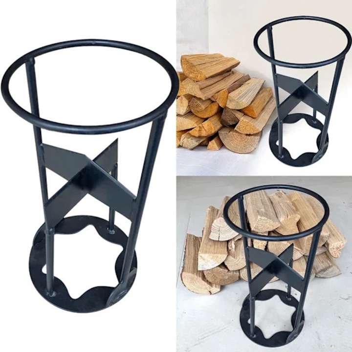 Scindator de lemne manual, splitter, din fier durabil, pentru uz casnic si exterior, 27 x 14.5 x 13.5 cm, negru, 1 buc