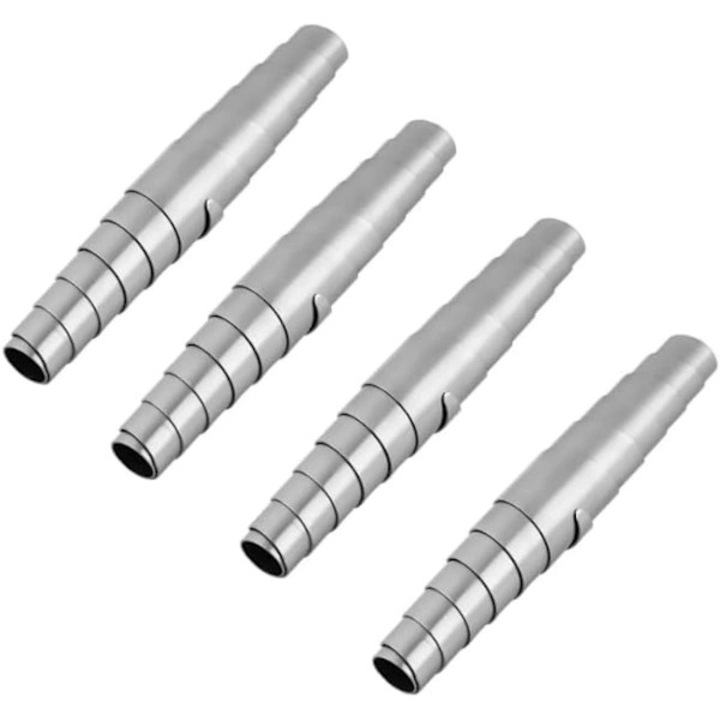 Set 4 bucati, arc spiralat de inlocuire pentru foarfeca de gradina, otel inoxidabil T316, rezistent la coroziune, 60 mm, diametru interior 6 mm, argintiu