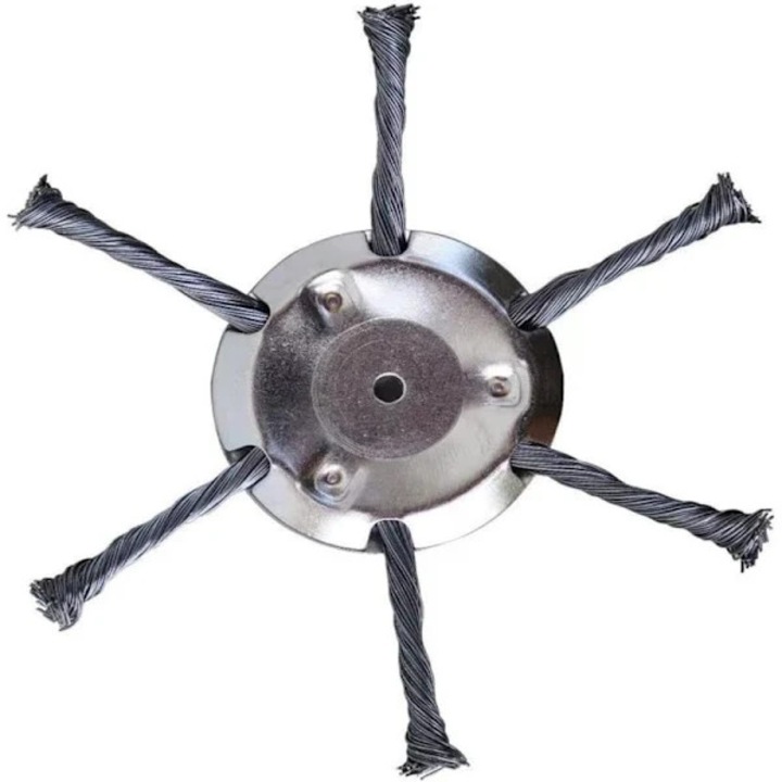 Cap pentru motocoasa / tambur pentru trimmer din sarma de otel calit, taiere eficienta, compatibil universal, montare usoara, argintiu, 1 buc