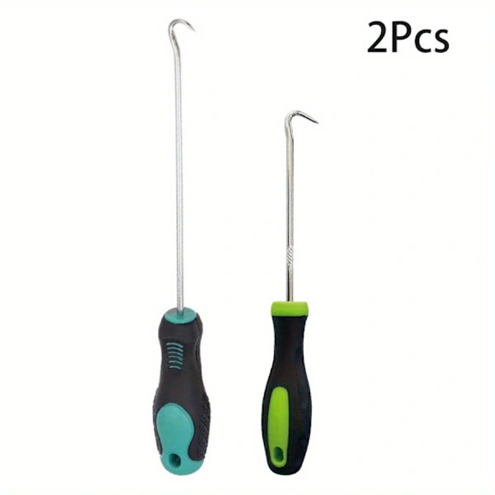 Set 2 carlige metalice pentru indepartat buruieni, ergonomice, rezistente, 25x10cm